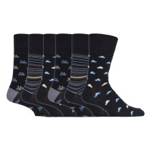 (06-Nov, MGG547) Gentle Grip - 6er Pack Herren Socken Comfort Ohne Gummi Bund | Gentle Grip Socken Baumwolle