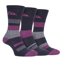 (37-42, SBLS031CHA) Storm Bloc - Storm Bloc - 3er pack Damen Baumwolle Socken für Sommer Stiefel mit Gepolsterte