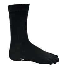(37-42, Schwarz) IOMI - IOMI - Herren und Damen Atmungsaktiv Zehensocken Baumwolle für Fußpilz