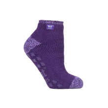 (04-Aug, Lila) Heat Holders - Heat Holders Damen Kurz Thermo Sneaker Socken | Unsichtbar Slipper Socken Abs