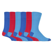 (6-11 UK, MGG88) 6 Pairs Mens Gentle Grip Non Elastic Socks 6-11 UK