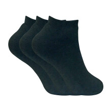 (37-40, Schwarz) Sock Snob - Sock Snob - 3er Pack Damen Winter Warme Thermosocken Kurz mit Inner Fleece