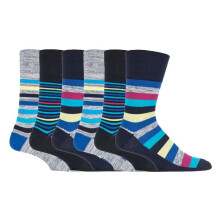(6-11 UK, MGG563) 6 Pairs Mens Gentle Grip Non Elastic Socks 6-11 UK