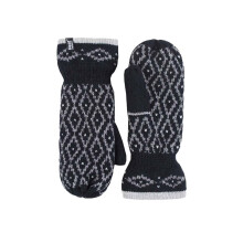(One Size, Schwarz) Heat Holders - Heat Holders Damen Winter Fleece Strick Fäustlinge Handschuhe mit Innenfutter