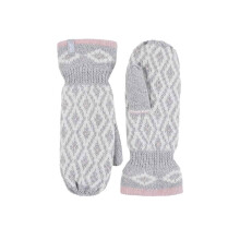 (One Size, Hellgrau) Heat Holders - Heat Holders Damen Winter Fleece Strick Fäustlinge Handschuhe mit Innenfutter