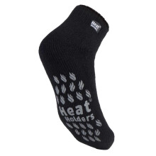 (06-Nov, LC Schwarz) Heat Holders - Heat Holders Herren Warm Knöchelsocken | Anti Rutsch Thermosocken Kurz mit ABS