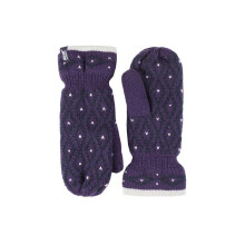 (One Size, Lila) Heat Holders - Heat Holders Damen Winter Fleece Strick Fäustlinge Handschuhe mit Innenfutter