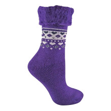 Sock Snob - Damen Winter Bettsocken Wolle | Norweger Socken Muster | Kuschelig Kuschelsocken