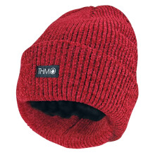 (One Size, Rot) THMO - THMO - Damen 3M Thinsulate Insulation Mütze Beanie Stricken mit Fleece Gefüttert