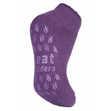 (04-Aug, Lila) Heat Holders - Heat Holders Damen Kurz Thermo Sneaker Socken | Unsichtbar Slipper Socken Abs