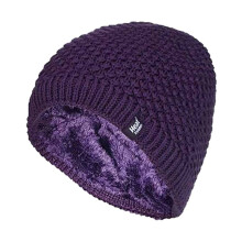 (One Size, Lila) Heat Holders - Heat Holders Winter Strickmütze Damen | Warm Beanie Mütze Stricken Fleecefutter