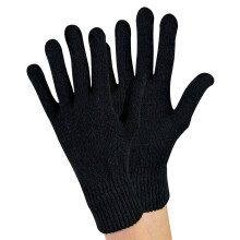 (One Size, Schwarz) Sock Snob - 1 Paar Damen Warme Wollhandschuhe Damen | Thermo Handschuhe Gestrickt für Winter