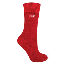 (04-Aug, Rot) THMO - THMO - Damen Thermo Socken mit Komfortbund | Dickies Warm Socken Gefüttert