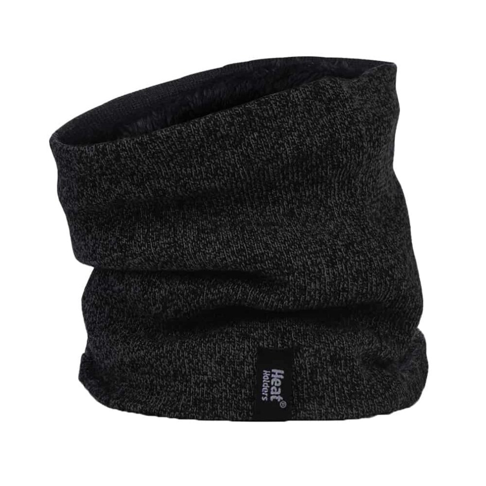 (One Size, Black) Heat Holders - Men's Thermal Winter Neck Warmer - 2.6 tog - One size