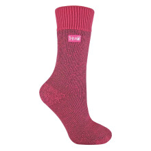 (04-Aug, Rosa) THMO - THMO - Damen Thermo Socken mit Komfortbund | Dickies Warm Socken Gefüttert