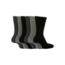 (12-14 UK, SOMRJ BNG) Men's Socks Bigfoot Honeycomb Top Cotton Rich Pack of 6 Size 12-14 UK