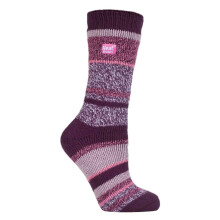 (04-Aug, Cosby) Heat Holders - Heat Holders - Damen Socken mit Bunten Streifen | Warme Thermosocken für Winter