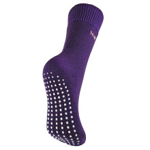 (04-Aug, Lila) THMO - THMO - Damen Antirutsch Thermo Kuschelsocken Plüsch | Hüttensocken Abs Sohle