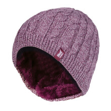 (One Size, Rose) Heat Holders - Heat Holders - Beanie Strickmütze Damen | Outdoor Winter Mütze mit Fleece Innen