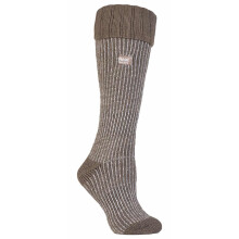 (37-42, Beige) Heat Holders - Heat Holders - Damen Wärme Winter Thermo Stiefelsocken für Gummistiefel