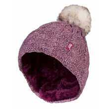 (One Size, Rose) Heat Holders - Heat Holders Damen Winter Fleece Beanie mit Pompon Bunt Warm Mütze mit Bommel