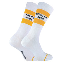 (6-11, Bring mir Bier) Sock Snob - TALKIE SOCKS - Unisex Baumwoll Neuheit Socken Bring Me Beer & Wodka Motif