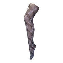 (46-52, Kabel Schwarz/Weiß) Sock Snob - Sock Snob - Damen 40 Den Undurchsichtige Strumpfhose | Strumpfhose Gemustert