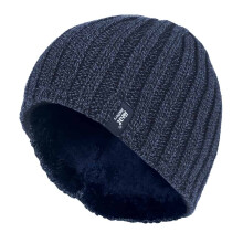 (One Size, Marine) Heat Holders - Heat Holders Herren Winter Beanie Gefüttert | Warm Mütze mit Fleecefutter Herren