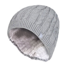 (One Size, Hellgrau) Heat Holders - Heat Holders - Beanie Strickmütze Damen | Outdoor Winter Mütze mit Fleece Innen