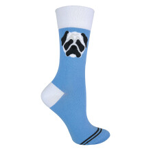(4-8, Mops) Sock Snob - TALKIE - Damen Socken Lustig Bunt | Baumwolle Socken mit Hunde/Katzenmotiv