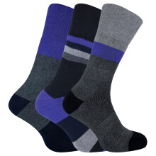 (39-45, Paket 3) Peninsula - Sock Snob 3er Pack Herren Wandersocken Zweilagig Gefüttert mit Verstärkter Sohle
