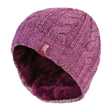 (One Size, Rose) Heat Holders - Heat Holders - Muster Strickmützen Damen | Thermo Beanie Wintermütze Warm Fleece