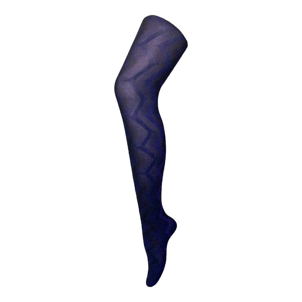 80 Denier Colourful Opaque Patterned Fashion Tights - Weave