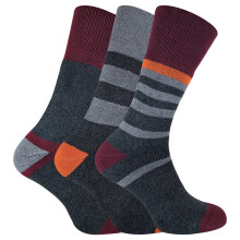 (39-45, Paket 4) Peninsula - Sock Snob 3er Pack Herren Wandersocken Zweilagig Gefüttert mit Verstärkter Sohle