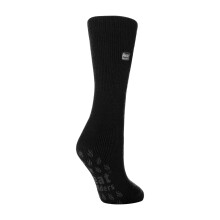 (04-Aug, Schwarz) Heat Holders - Heat Holders Damen Rutschfeste Thermosocken mit Griffen | Warme Socken