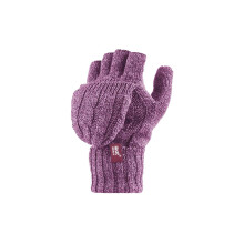 (One Size, Rose) Heat Holders - Heat Holders - Damen Fingerlose Handschuhe Gestrickt Thermo Winter - 2.3 Tog