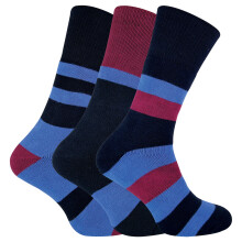 (39-45, Paket 2) Peninsula - Sock Snob 3er Pack Herren Wandersocken Zweilagig Gefüttert mit Verstärkter Sohle