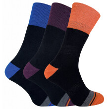 (06-Nov, Paket 1) Peninsula - Sock Snob 3er Pack Herren Wandersocken Zweilagig Gefüttert mit Verstärkter Sohle