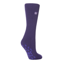 (04-Aug, Violett) Heat Holders - Heat Holders Damen Rutschfeste Thermosocken mit Griffen | Warme Socken