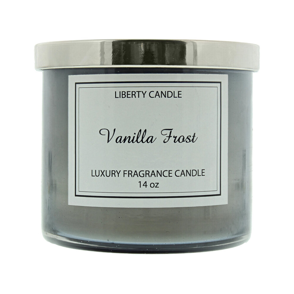 Liberty Candle Vanilla Frost 14Oz Metal Lid 2 Wick For Unisex-image-OPC-P5RFGK2-NEW