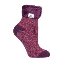 (4-8, HHL12) Heat Holders - Heat Holders Damen Bettsocken mit ABS Stopper | 1 Paar Antirutsch Kuschelsocken