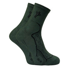 (46-50, Grün) Dr Hunter - Dr Hunter - 2er Pack Atmungsaktiv Wandersocken Herren Baumwolle für Sommer