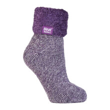 (4-8, HHL05) Heat Holders - Heat Holders Damen Bettsocken mit ABS Stopper | 1 Paar Antirutsch Kuschelsocken
