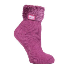 (4-8, HHL04) Heat Holders - Heat Holders Damen Bettsocken mit ABS Stopper | 1 Paar Antirutsch Kuschelsocken