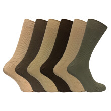 (Nov-14, Braun) Sock Snob - 6er Pack Herren 100 Baumwolle Socken | Weich Business Socken Gerippt