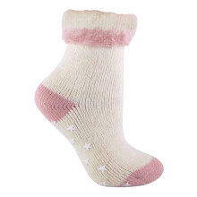 (04-Aug, Lachs) Sock Snob - Sock Snob Damen Alpaka Wolle Socken Stricken | Anti Rutsch Kuschelsocken mit ABS