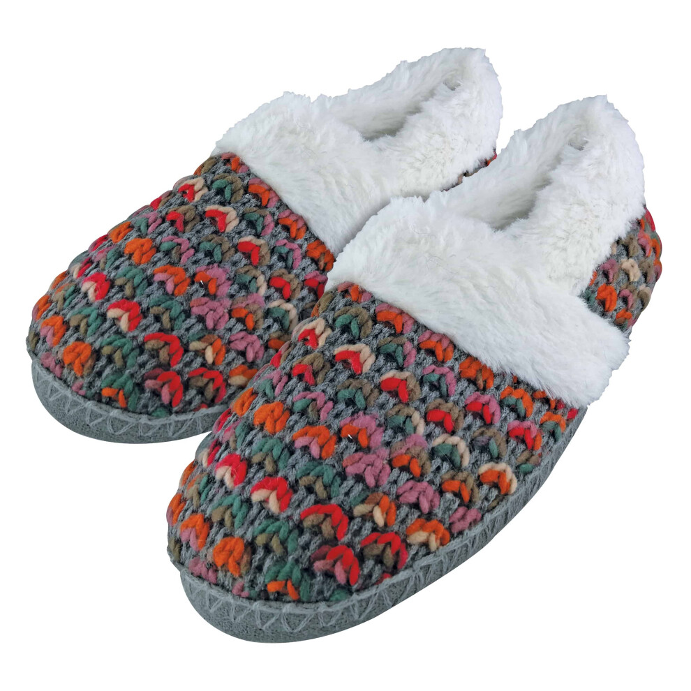 Soft Fluffy Plush Winter Warm Luxury Knitted House Slippers