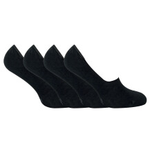 (04-Aug, Schwarz) Sock Snob - Sock Snob - 4er Pack Herren und Damen Bambus Kurz Unsichtbar Socken mit Silikon