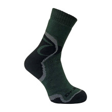 (46-50, Grün) Dr Hunter - Dr Hunter - Merino Wolle Socken Herren mit verstärkter Ferse | Kurz Wandersocken
