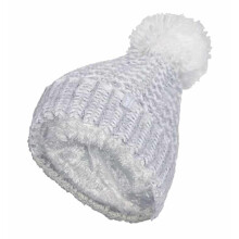 (One Size, Hellgrau) Heat Holders - Heat Holders - Damen Winter Beanie Mütze mit Bommel und Fleecefutter